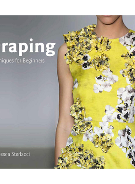【特价清仓】英文原版 Draping Techniques for Beginners布料初学者指南 案例解析时尚服装设计入门书籍