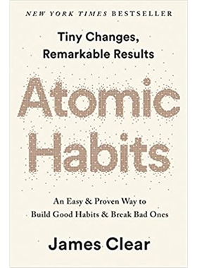 【现货】英文原版 Atomic Habits原子习惯建立好习惯打破坏习惯 掌控原子习性自我成长提升心理励志书籍