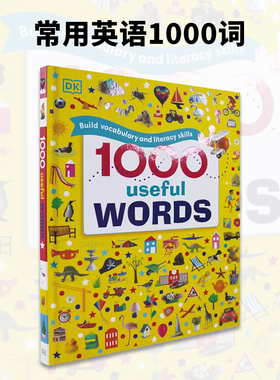 【现货】英文原版DK常用英语1000词 1000 Useful Words 插图字典词典词汇量积累阅读写作技能提升儿童书籍