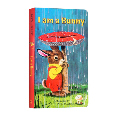 【现货】英文原版 I Am a Bunny 我是一只兔子 金色斯凯瑞童书系列幼儿英语启蒙绘本全彩纸板书亲子阅读儿童书籍
