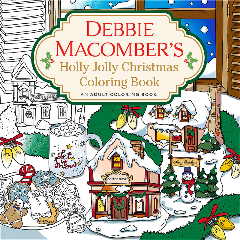 【预售】英文原版 Debbie Macomber's Holly Jolly Christmas Coloring Book 黛比 麦康伯的冬青快乐圣诞涂色书 艺术绘画书籍