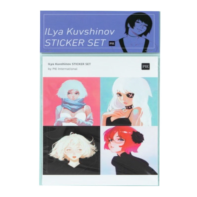 【稀缺现货】ILya Kuvshinov STICKER SET ILya Kuvshinov 贴纸套装3张 动漫插画收藏装饰品汽车自行车行李智能手机电脑贴纸