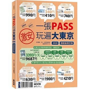 【现货】台版 一张PASS玩遍大东京2020 线路规划观光美食购物交通指南旅游书籍