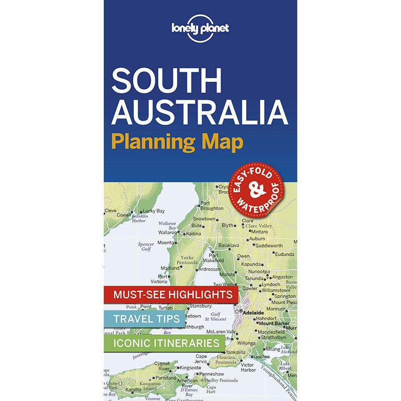 【现货】英文原版LP孤独星球 South Australia Planning Map 1南澳大利亚规划图2019年第1版旅游路线指南书籍