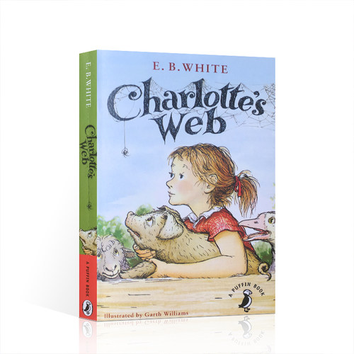 现货 英文原版 夏洛特的网 CharlotteS Web 英语小说书阅读学习人生教育哲学亲子启蒙经典儿童文学书籍