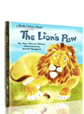 【特价清仓】英文原版 The Lions Paw狮子脚上有根刺 常青藤爸爸推荐英文启蒙绘本儿童动物故事绘本儿童书籍