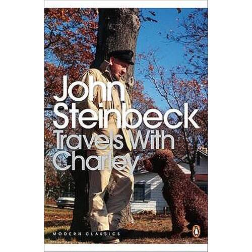 清仓价】英文原版 Travels With Charley 与查理一起旅行 Penguin Books Mr John Steinbeck穿过树林和沙漠泥土路观光文化旅游书籍