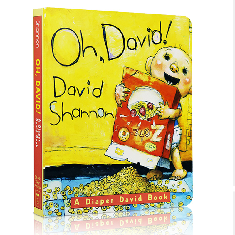 【特价清仓】英文原版 Oh David噢大卫 大卫香农No David系列大卫宝宝故事纸板书吴敏兰推荐书单幼儿认知绘本儿童书籍
