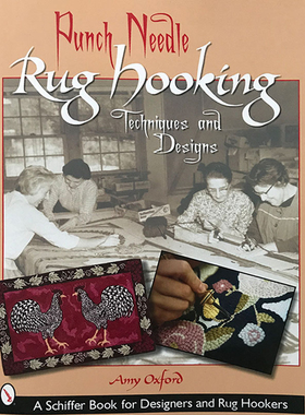 【特价清仓】Punch Needle Rug Hooking 地毯钩织技巧书 手工针法讲解 生活类书籍