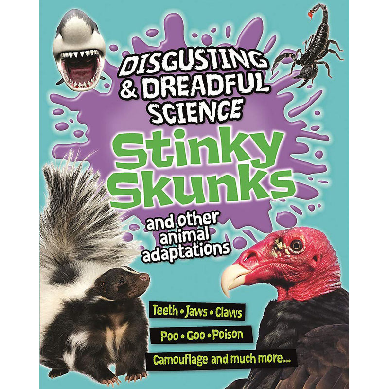 【预售】英文原版Disgusting and Dreadful Science Stinky Skunks and Other Animal Adaptations恶心和可怕的科学臭臭鼬儿童书籍 书籍/杂志/报纸 经济管理类原版书 原图主图