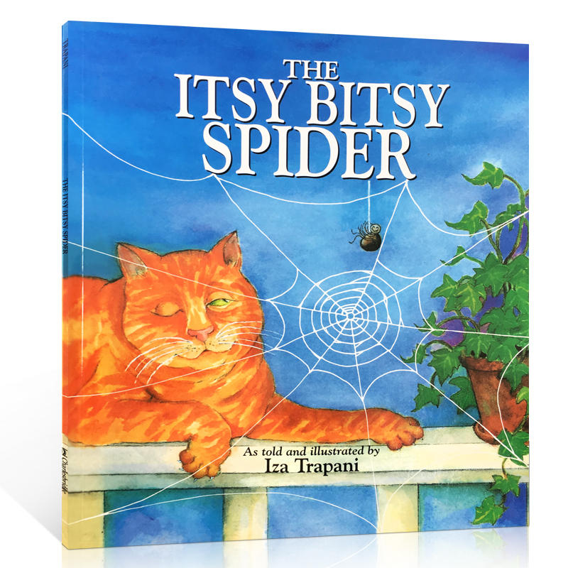 【现货】英文原版 The Itsy Bitsy Spider可爱的小蜘蛛入门儿歌童谣绘本启蒙阅读英语辅导训练书睡前故事儿童书籍