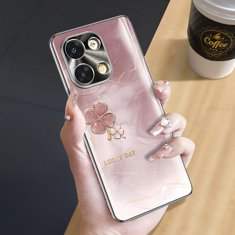 【曲面屏专用】高端四叶草手机壳