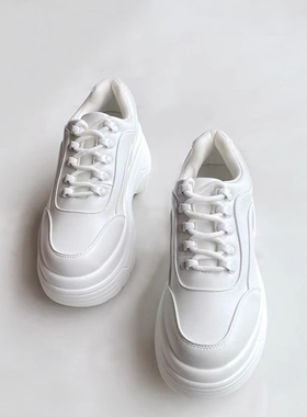 koi footwear女士时尚运动休闲百搭增高白色松糕底厚底鞋女鞋