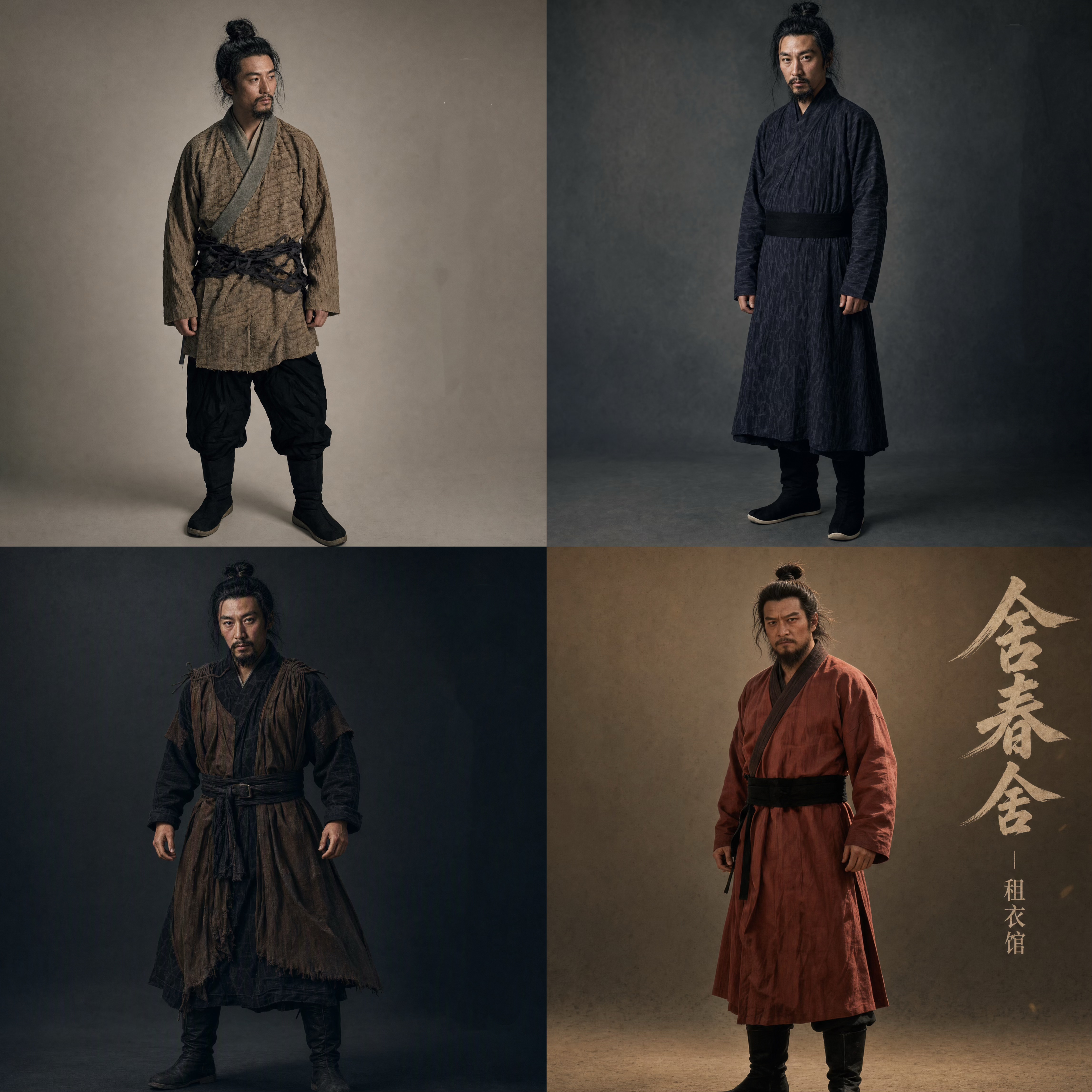 舍春舍秋古风出租古装男侠客中国风武侠水浒演出服装租赁