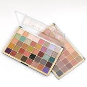 MISS ROSE40色珠光哑光眼影盘日常大地色欧美彩色易上色不易晕染