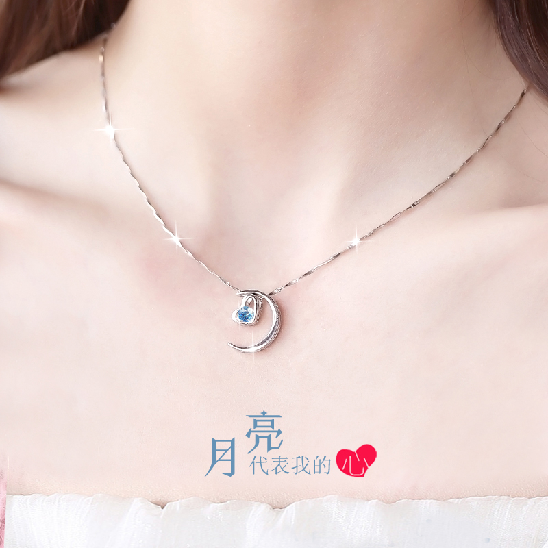 2021年新款纯银女夏生日礼物项链