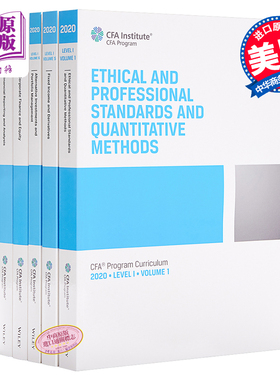 CFA Program Curriculum 2020 Level I Volumes 1-6 Box Set 英文原版 注册金融分析师计划课程 2020 等级I 1-6卷套装【中商?
