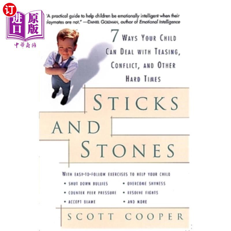 海外直订Sticks and Stones: 7 Ways Your Child Can Deal with Teasing, Conflict, and Other  棍棒和石头:孩子应对戏弄、