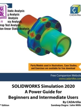 海外直订SOLIDWORKS Simulation 2020: A Power Guide for Beginners and Intermediate Users SOLIDWORKS S
