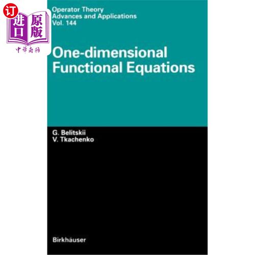 海外直订One-Dimensional Functional Equations 一维泛函方程