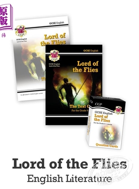 英国CGP原版 GCSE Catch-Up Essentials English Literature Lord of the Flies GCSE英国文学：蝇王 备考教辅三册 含答案