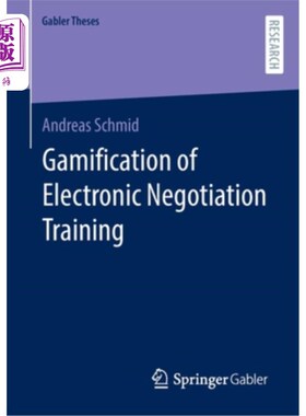 海外直订Gamification of Electronic Negotiation Training 电子谈判培训的游戏化