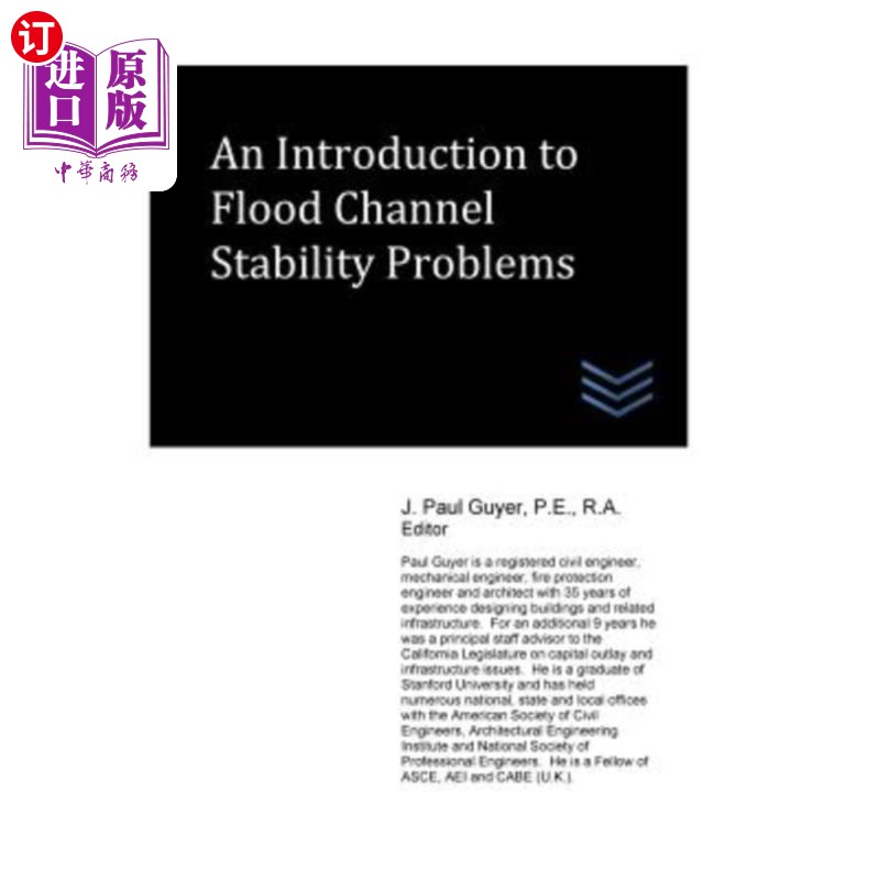 海外直订An Introduction to Flood Channel Stability Problems 洪道稳定性问题导论“，