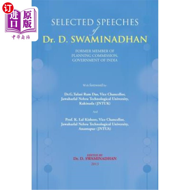 海外直订Selected Speeches of Dr. D. Swaminadhan 斯瓦米纳丹博士演讲精选