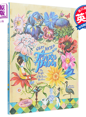 现货 Olaf Hajek：Flower Power 花的力量：大自然治疗师的魔力 儿童亲子艺术启蒙绘本 精装 英文原版 8-12岁【中商原版】