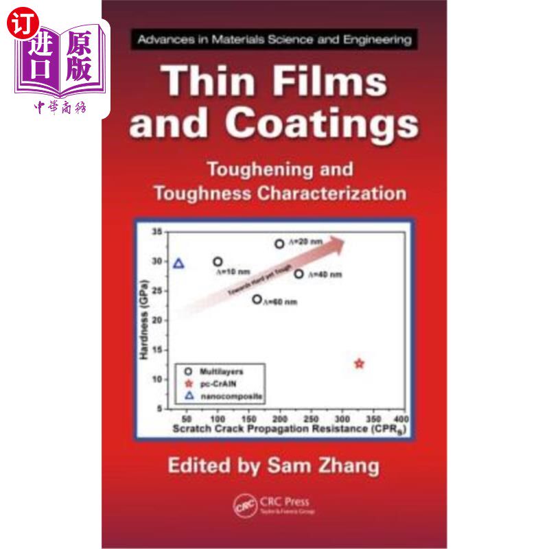 海外直订Thin Films and Coatings: Toughening and Toughness Characterization 薄膜和涂层:增韧和韧性表征