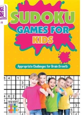 海外直订Sudoku Games for Kids Appropriate Challenges for Brain Growth 儿童数独游戏适合大脑发育的挑战