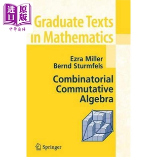 现货 数学 中商原版 英文原版 Commutative GTM Miller Combinatorial Bernd Sturmfels Ezra 组合交换代数 Algebra