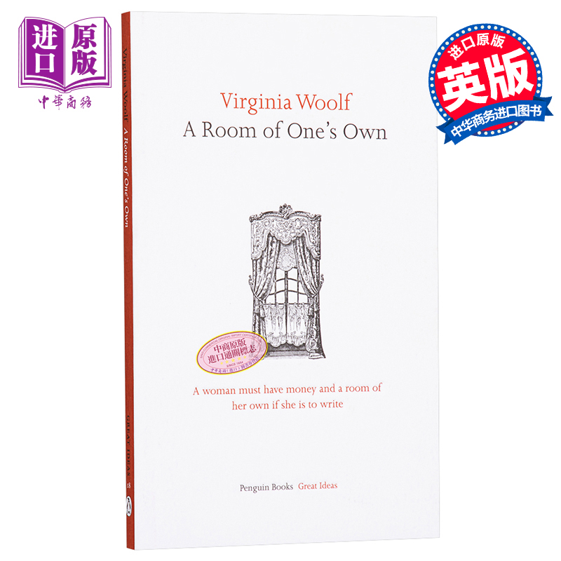 预售 【中商原版】一间自己的房间 英文原版 A Room of One's Own Virginia Woolf 弗吉尼亚伍尔夫 书籍/杂志/报纸 社会科学类原版书 原图主图