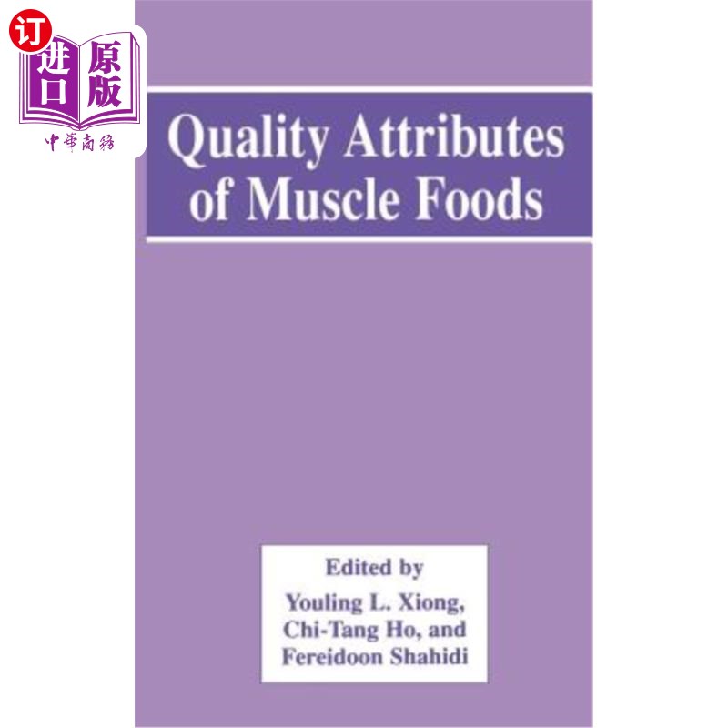 海外直订Quality Attributes of Muscle Foods 肌肉食品的质量属性