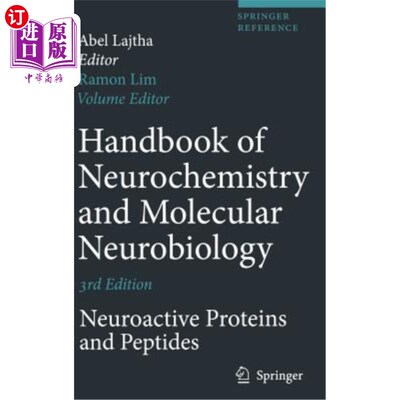 海外直订医药图书Handbook of Neurochemistry and Molecular Neurobiology: Neuroactive Proteins and  神经化学和分子神经