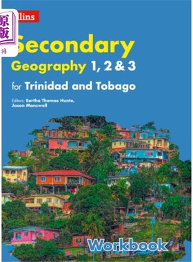 海外直订Collins Geography for Trinidad and Tobago forms ... 柯林斯地理特立尼达和多巴哥形式1,2和3:工作手册