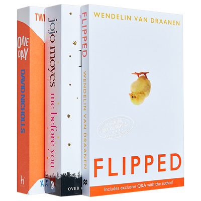 预售 【中商原版】国际三大流行英文原版爱情小说 Flipped怦然心动/ One Day一天/Me Before You就要你好好的 电影原著 可搭福尔摩