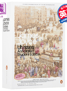 预售 【中商原版】尤利西斯英文原版小说英文版经典文学 Ulysses 爱尔兰文学巨匠詹姆斯.乔伊斯代表作 20世纪世界富影响的名著之一