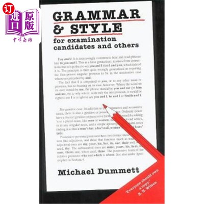 海外直订Grammar and Style: For Examination Candidates and Others 语法和风格：考生和其他人