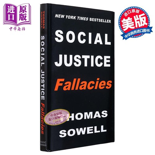 索维尔 社会正义谬误 Social Justice Fallacies 英文原版 Thomas Sowell 人文社科 政治意识形态与社会研究【中商原版】