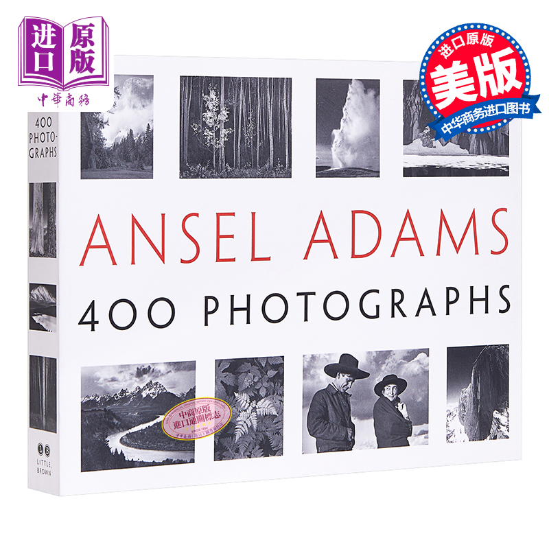 预售 Ansel Adams: 400 Photographs进口艺术安塞尔·亚当斯：400照片平装大师摄影集黑白【中商原版】