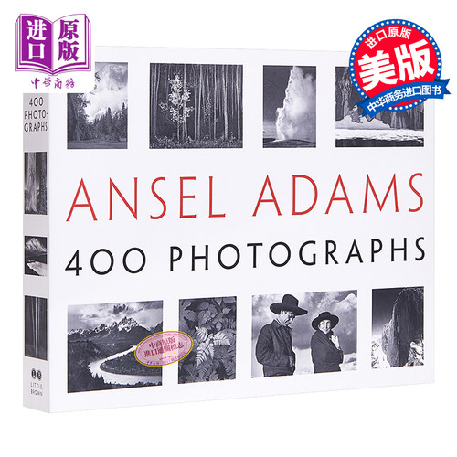 Ansel Adams: 400 Photographs 进口艺术 安塞尔·亚当斯：400照片 平装 大师摄影集黑白【中商原版】