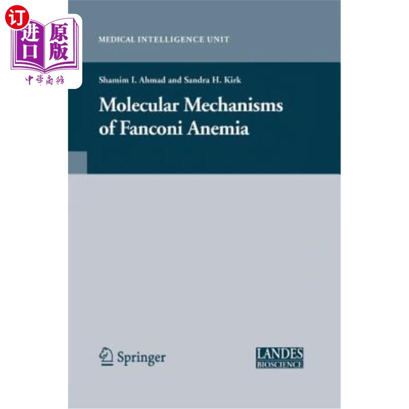 海外直订医药图书Molecular Mechanisms of Fanconi Anemia 范可尼贫血的分子机制 书籍/杂志/报纸 原版其它 原图主图