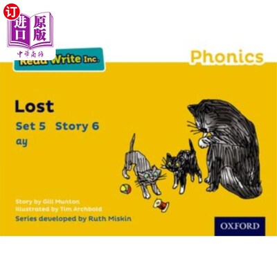 海外直订Read Write Inc. Phonics: Yellow Set 5 Storybook ... Read Write公司自然拼读:黄色套装5故事书6丢失