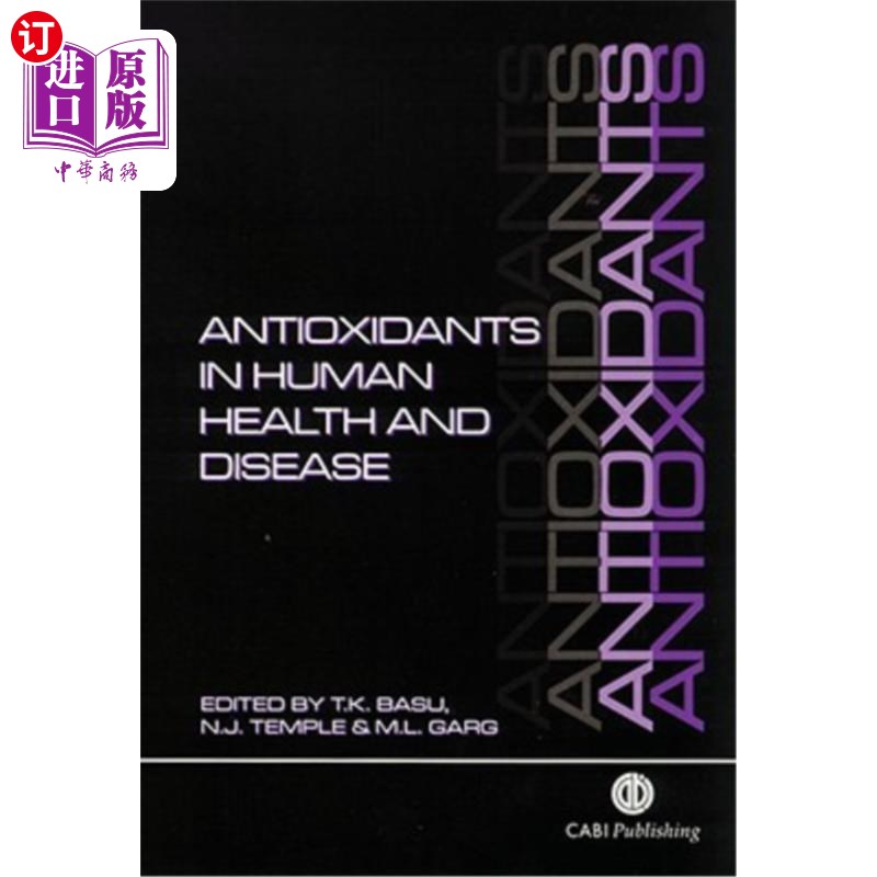 海外直订医药图书Antioxidants in Human Health and Disease 抗氧化剂在人类健康和疾病中的作用