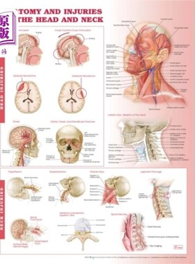 海外直订医药图书Anatomy and Injuries of the Head and Neck Anatom... 头颈部解剖图解剖与损伤