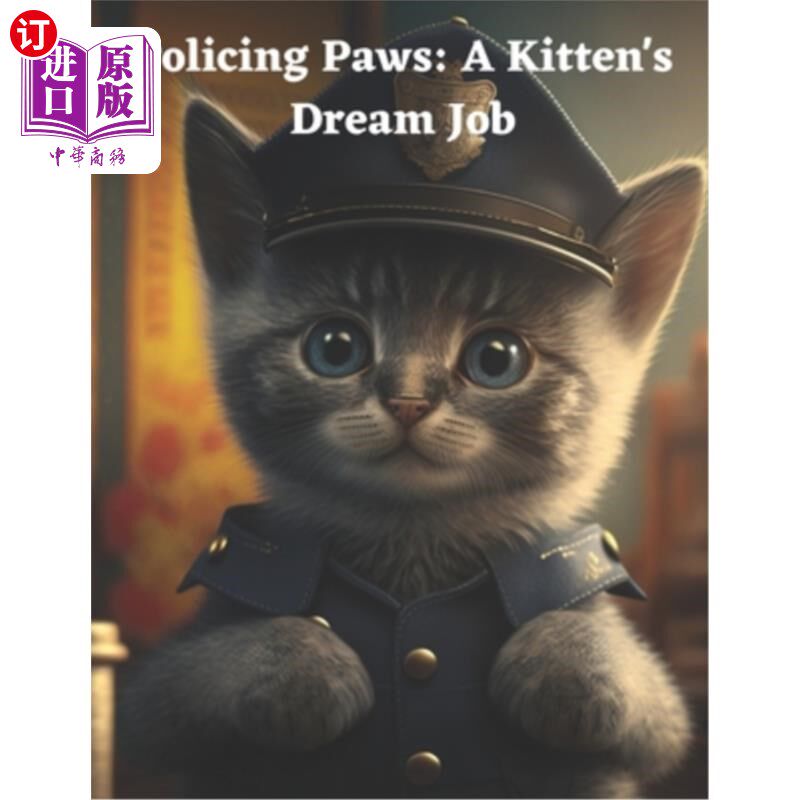 海外直订Policing Paws: A Kitten's Dream Job: How One Kitten Became a Hero and Inspired O 警察爪子:小猫的梦想工作:一