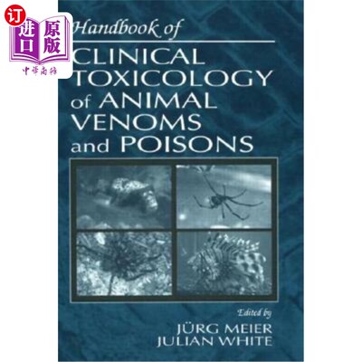 海外直订医药图书Handbook of Clinical Toxicology of Animal Venoms and Poisons 动物毒液和毒物的临床毒理学手册
