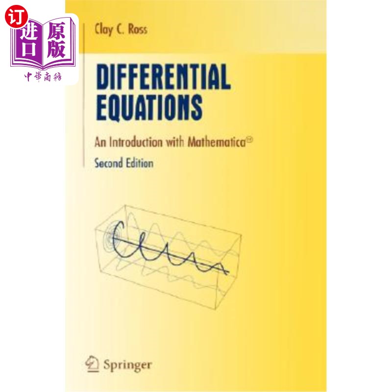 海外直订Differential Equations: An Introduction with Mathematica(r) 微分方程：数学导论（R）