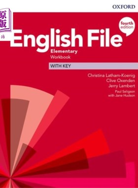 海外直订English File: Elementary: Workbook with Key 英文档案:基础:带键的工作簿